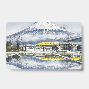 Mount Fuji and the Shinkansen Doctor Yellow Badge