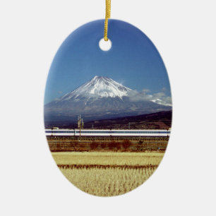 Mount Fuji Ceramic Ornament
