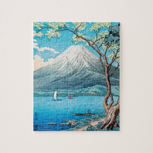Mount Fuji from Lake Yamanaka by Hiroaki Takahashi Jigsaw Puzzle (Vertical)