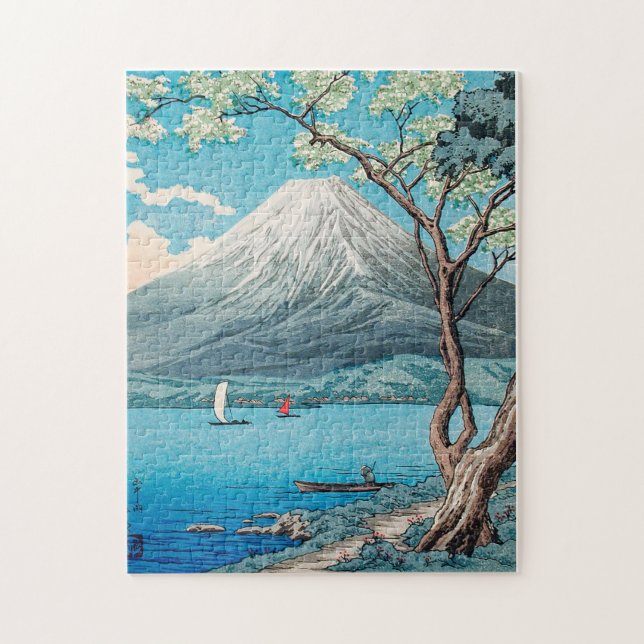 Mount Fuji from Lake Yamanaka Jigsaw Puzzle (Vertical)