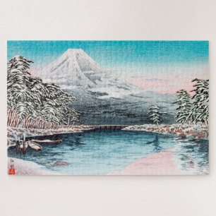Mount Fuji from Tagonoura, Snow Hiroaki Takahashi Jigsaw Puzzle