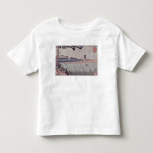 Mount Fuji from the Sumida River embankment Toddler T-shirt