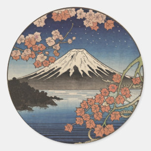 Mount Fuji Fujisan Classic Round Sticker