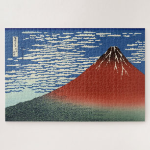 Mount Fuji in Clear Weather (Red Fuji) (Hokusai) Jigsaw Puzzle