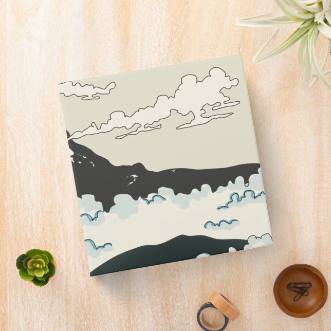 Mount Fuji Japan art block. Binder (In Situ)