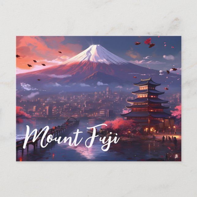 Mount Fuji Japan Postcard (Front)