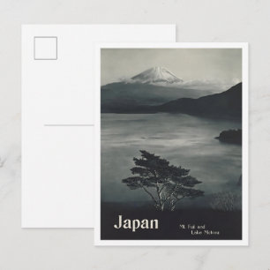Mount Fuji Japan Vintage Travel Postcard