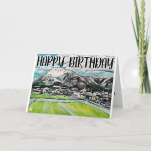 Mount Fuji Painting by Alfred Fox Card