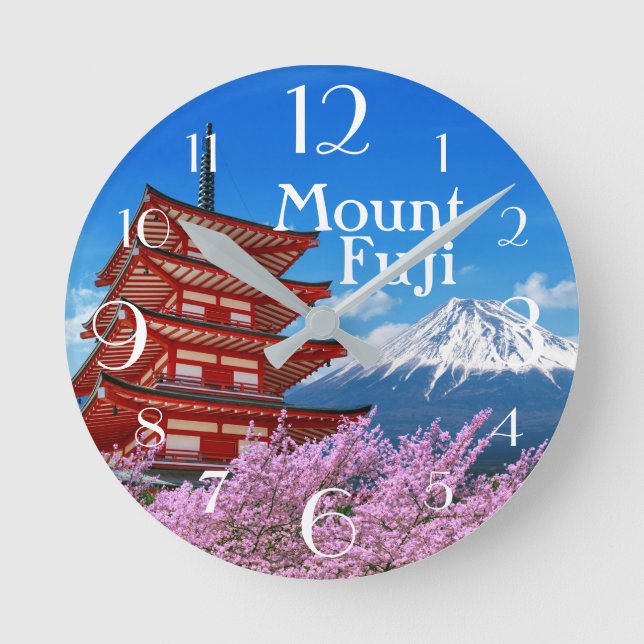 Mount Fuji Round Clock (Front)