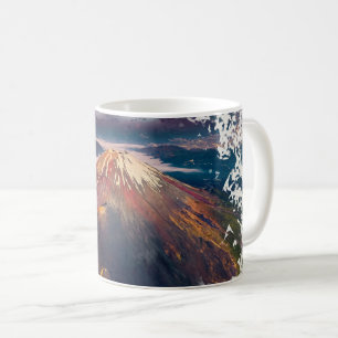 Mount Fuji Sunrise Artistic Landscape Coffee Mug