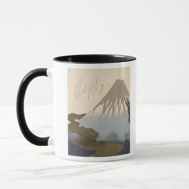 Mount Fuji Under the Snow Mug (Left)