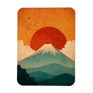 Mount Fuji vintage Magnet