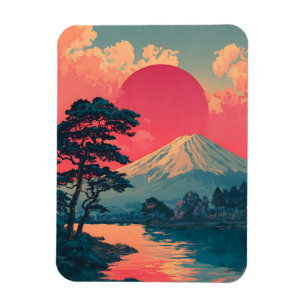 Mount Fuji vintage Magnet