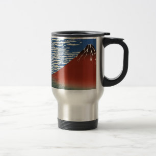 Mount Fuji Volcano Japan Painting Travel Mug