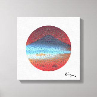 Mount Fuji White by Rofey Canvas Print