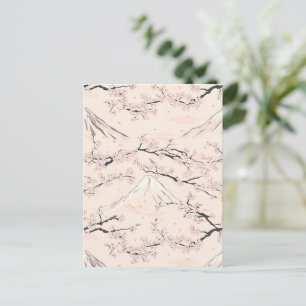 Mount Fuji with Cherry Blossoms – Japanese (1) Postcard