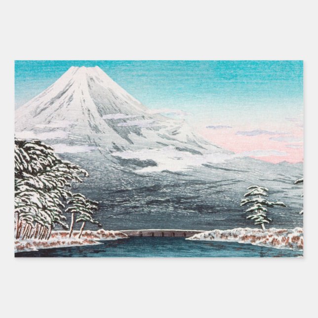 Mount Fuji     Wrapping Paper Sheet (Front)