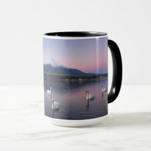 Mount Fuji Yamanaka Lake with Swans Mug