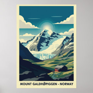 Mount Galdhøpiggen Norway V01 Poster