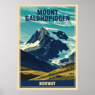 Mount Galdhøpiggen Norway V02 Poster