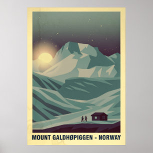 Mount Galdhøpiggen Norway V05 Poster