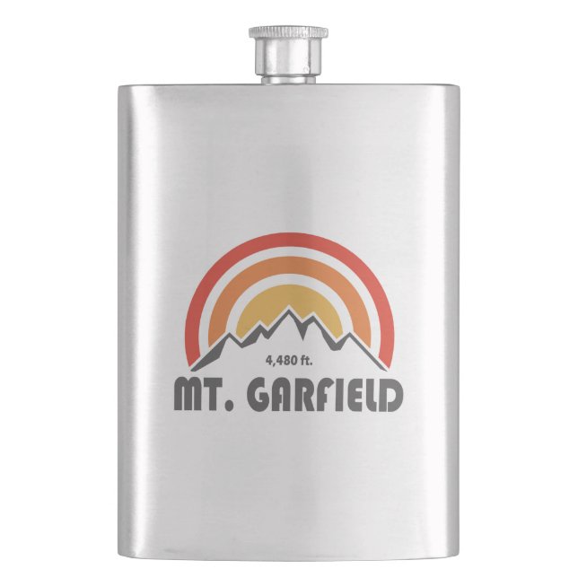 Mount Garfield New Hampshire Hip Flask (Front)