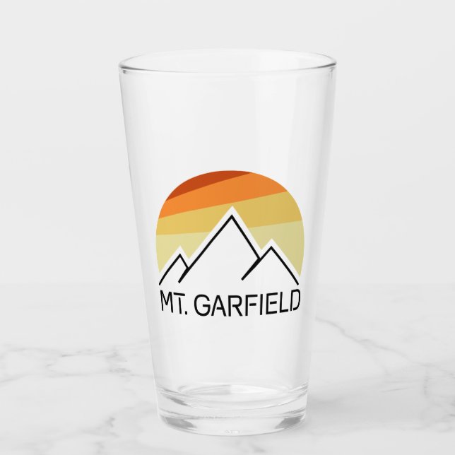 Mount Garfield New Hampshire Retro Glass (Front)
