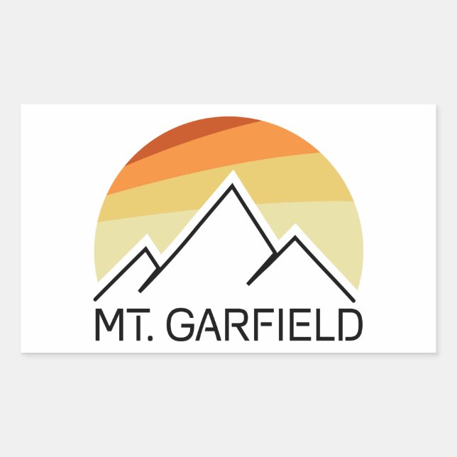 Mount Garfield New Hampshire Retro Sticker (Front)