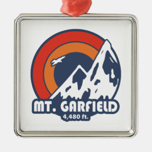 Mount Garfield New Hampshire Sun Eagle Metal Ornament