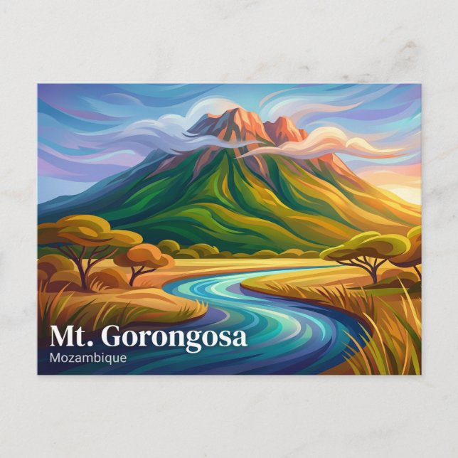 Mount Gorongosa Mozambique Postcard (Front)