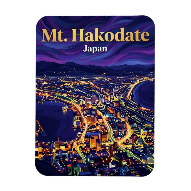 Mount Hakodate Japan Magnet (Vertical)