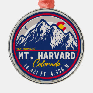 Mount Harvard Colorado - 14ers fourteener hiking Metal Ornament