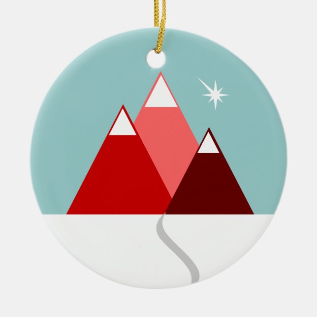 Mount Healthy Ceramic Ornament (Front)