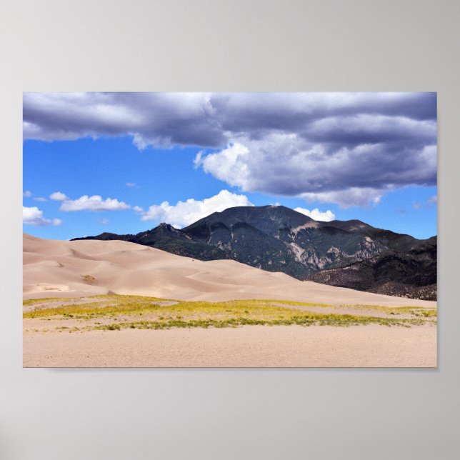 Mount Herard, Great Sand Dunes, Colorado Poster (Front)