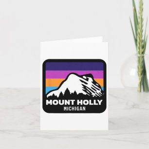 Mount Holly Michigan Skiing Snowboarding Family Sk Card