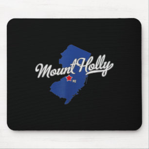 Mount Holly New Jersey Nj Map  Mouse Pad