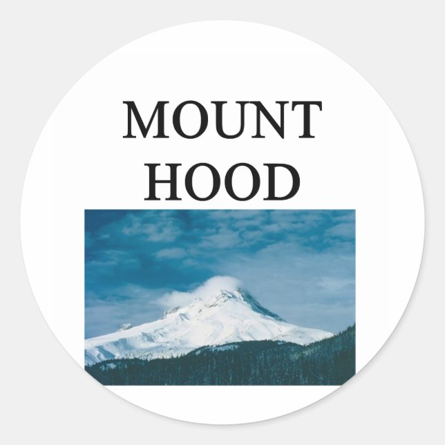 MOUNT HOOD CLASSIC ROUND STICKER (Front)
