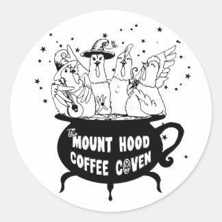Mount Hood Coffee Coven Crafty Sticker