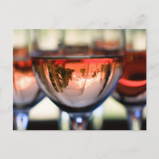 Mount Hood in a Wine Glass Postcard (Front)