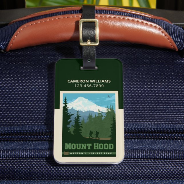Mount Hood | Oregon Luggage Tag (Front Insitu 2)