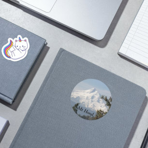 Mount Hood, Oregon Photo Classic Round Sticker