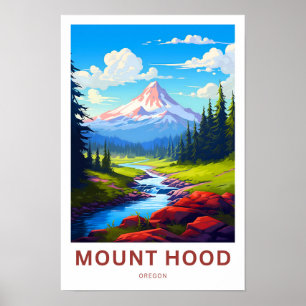 Mount Hood Oregon Travel Print