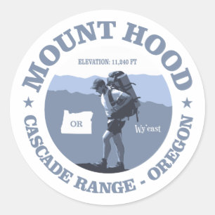 Mount Hood (rd) Classic Round Sticker