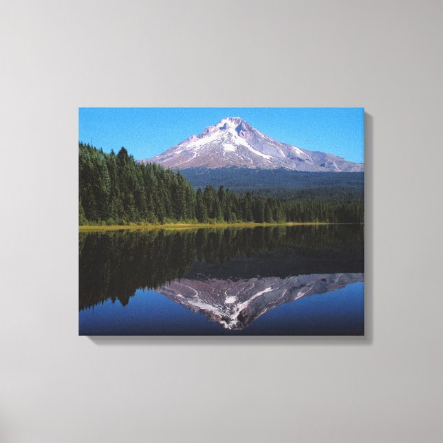 Mount Hood Reflected in Lake Canvas Print (Front)