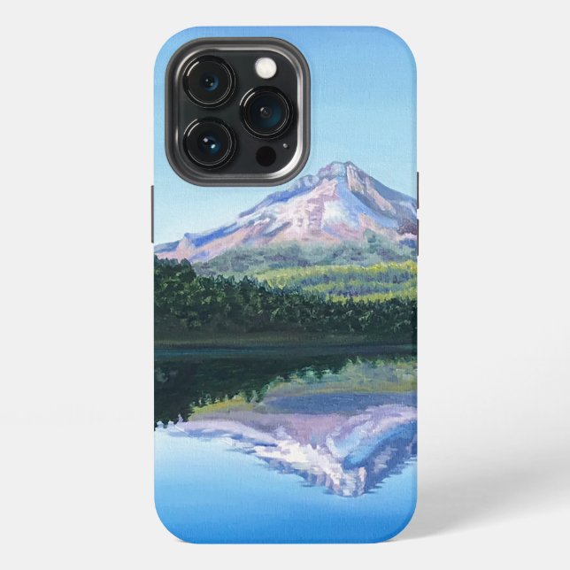 Mount Hood Reflection iPhone Case (Back)