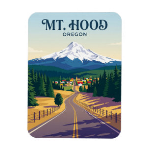 Mount Hood Road USA Magnet