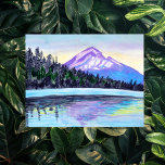 Mount Hood Sunrise at Lost Lake CUSTOM Postcard<br><div class="desc">Mount Hood sunrise watercolor painting inspired by a visit to Lost Lake. Hand painted by me for you. Add or edit your own text if you like to customize it. Be sure to check out my shop for more fun stuff!</div>