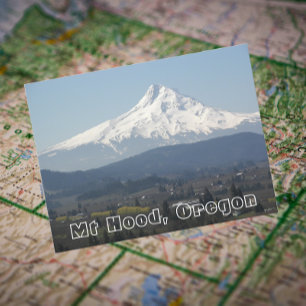 Mount Hood Valley Landscape Travel Photo Postcard