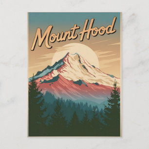 Mount Hood Vintage Postcard