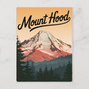 Mount Hood Vintage Postcard